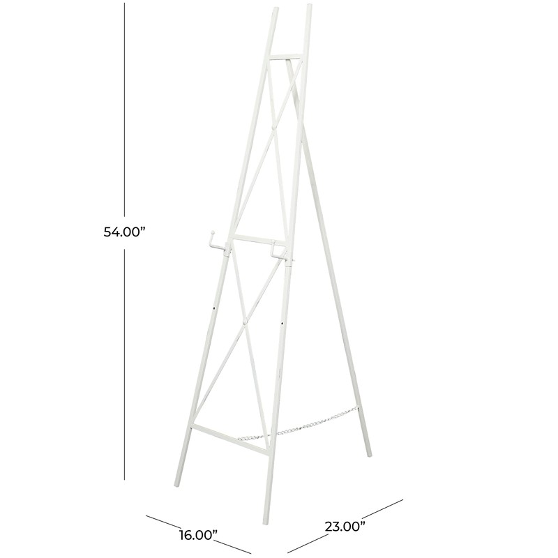 Deco 79 Metal Tall Adjustable Minimalist Display Stand Easel with