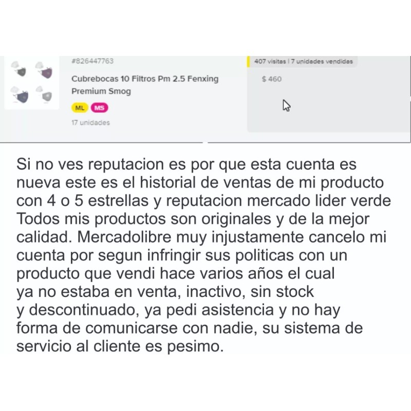 Fenxing Cubre Bocas Lavable Válvula 8 Filtros Pm2.5 Fenxig Premium