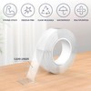 2 Rolls of Clear Double Sided Tape with 1 Small