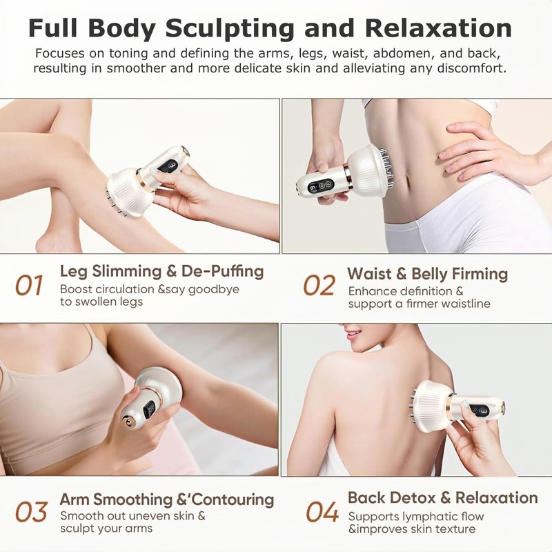 Lymphatic Drainage Massager for Legs, Arms & Belly – Anti-Cellulite