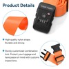 Travel Belt for Luggage, TSA Approved Luggage Straps, 3-Dial Combination
