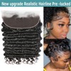 Nicewig HD Lace Frontal Closure Deep Wave Human Hair 13x4