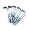 LQ Industrial 12PCS Long Square Bend Hook Lag Screw Shoulder