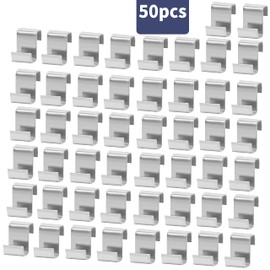 Greenhouse Clips, 50pcs Stainless Steel Z Glazing Clips Window Panel Fixings Hanging Clips Replacement Greenhouse Glass Hooks Accessories