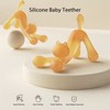 3pcs Silicone Baby Teether for Teething Relief Cute Cat Shape