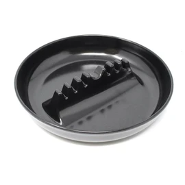 Indoor/Outdoor Ash Trays for Patio Home Office Decor Vintage Plastic Ashtrays with 7 Ports, 4-Pack of Mixed Colors