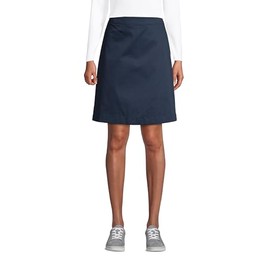 Lands' End Uniform Chino Skort Above The Knee Classic Navy Womens Regular 2