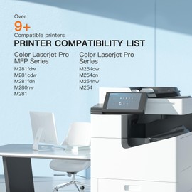 E-Z Ink Compatible Toner Cartridge Replacement for HP 202A 202X CF500X CF500A to use with Color Laserjet Pro MFP M281fdw M281cdw M281fdn M254dw M254 M281 (2 Black Cyan Magenta Yellow, 5 Packs)