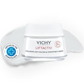 Liftactiv Anti-Wrinkle without Fragrances, Light Anti-Ageing Cream with Pure Hyaluronic Acid, for Normal and Sensitive Skin, 50 ml