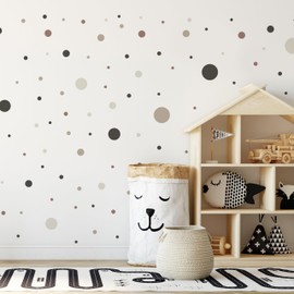 Muralo - Wall Sticker for Children's Room / Girl's / Girls' / Children's Room / Wall Stickers / Wall Stickers / Circles Set / Dots Width 60 cm x Height 30 cm Pack of 150
