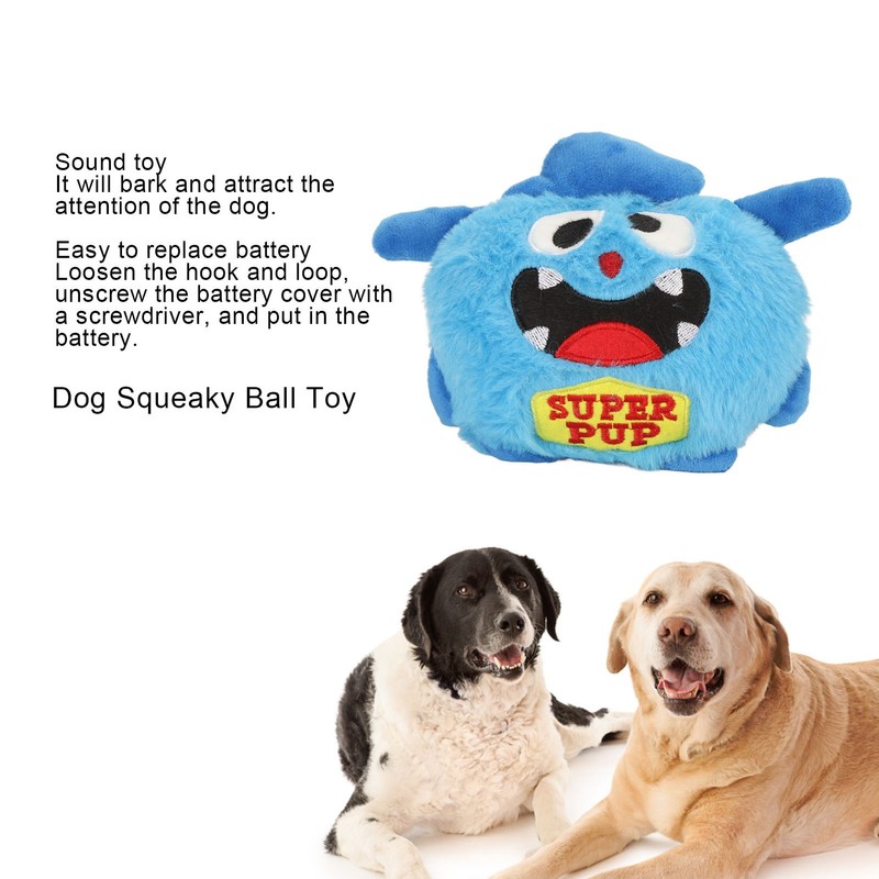Dog Squeaky Ball Toy 900mAh Electric Interactive Bouncing Ball Soft