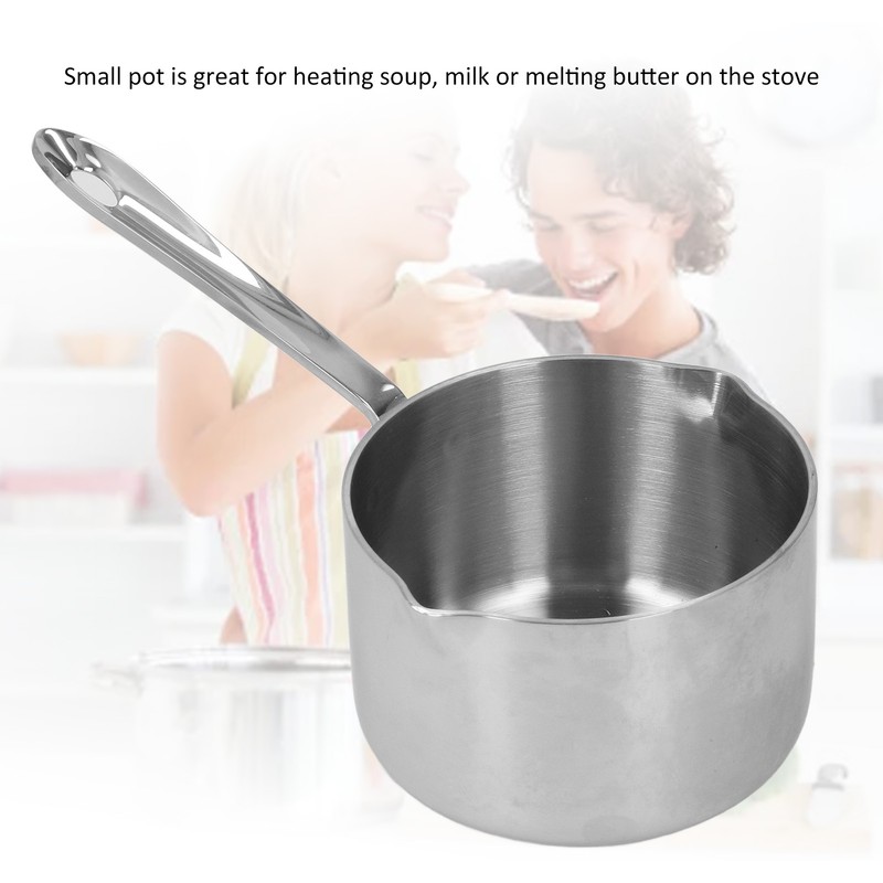 Stainless Steel Hot Milk Pot Chocolate Boiled Sugar Cheese Butter