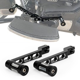 PSLER Heel Toe Gear Shift Lever, Aluminum Alloy Motorcycle Heel Shifter for FL Softail 1986-2017, Touring Road King 1988-2023 and Tri Glide 2008-2023, 2 Pieces Black Shifter Arms with Pegs