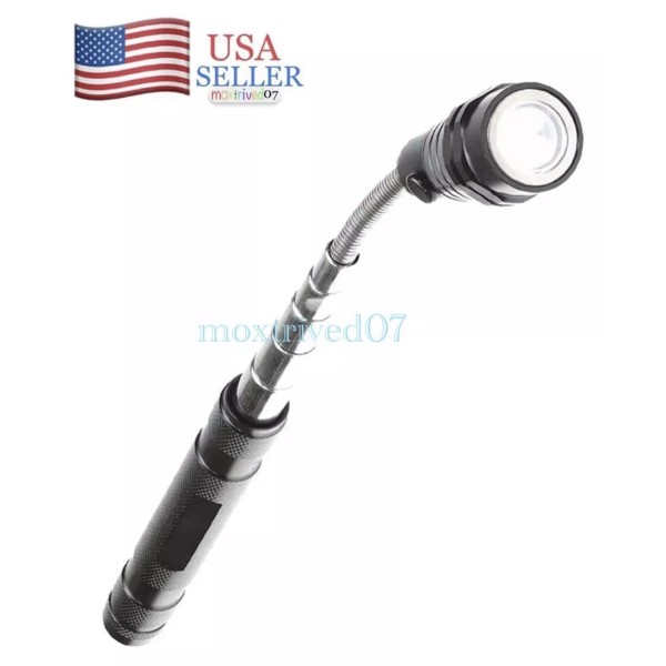 HYPE LED Flashlight Telescoping Magnetic Pick Up Tool Extendable Flexible