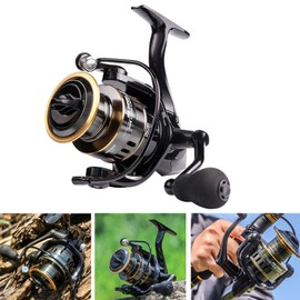 Spinning Fishing Reel, Rapid Fishing Reels, 12+1 BB Stainless Steel Ultra Smooth Powerful with Alloy Spool Fishing Reel for Freshwater and Saltwater Fishing Max 10 kg (7000)