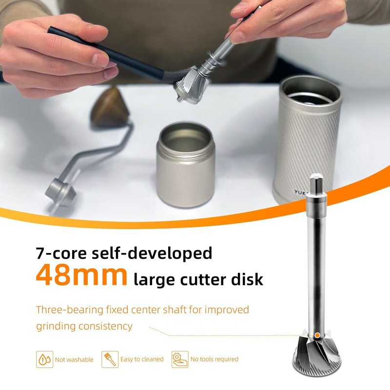YUKAOFES ✅YUKAOFES Manual Coffee Grinder-U Pro S Capacity 40g 7-Core