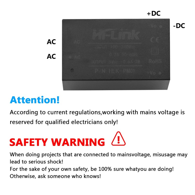 APKLVSR Pack of 2 220 V to 5 V Mini
