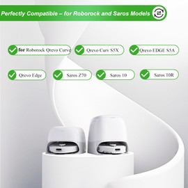 Soniicmomo Side Brushes Replacement for Roborock Qrevo Curv, Qrevo Edge, Qrevo Curv S5X, Qrevo Edge S5A, Saros 10R, Saros 10 Robot Vacuum Cleaner, 6-Pack Qrevo Curv Edge-Sweeping Brushes