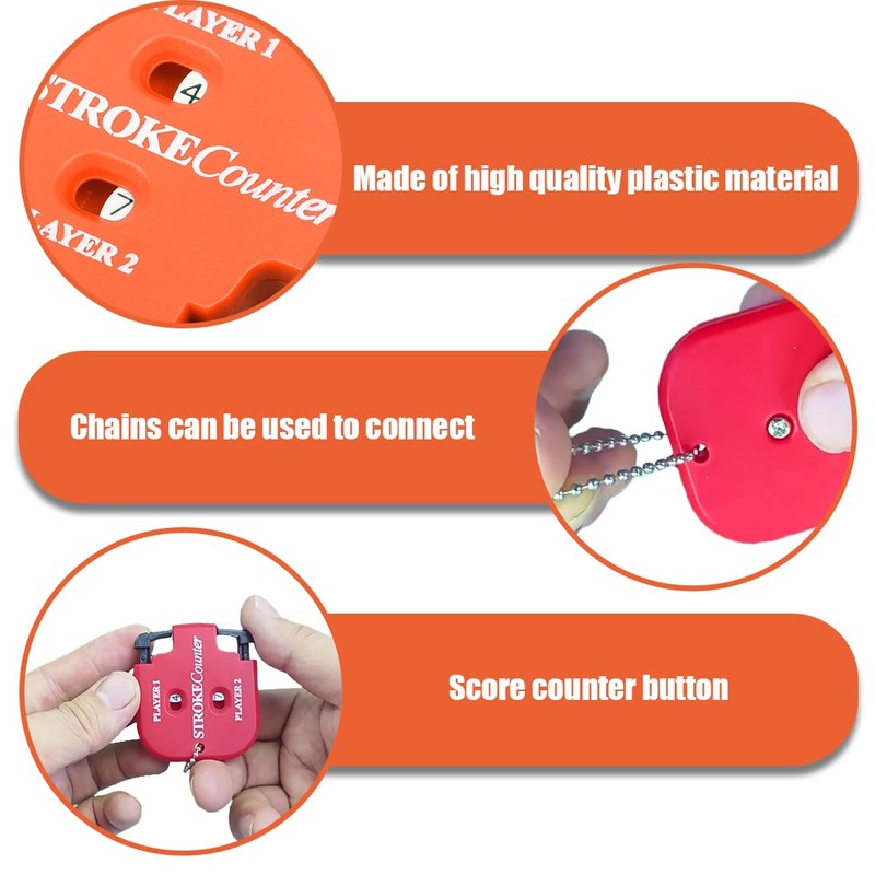 IKOPFLN Golf Score Counter Stroke Counter Golf Result Counter Golf