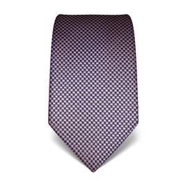 Vincenzo Boretti Men's Tie Pure Silk Houndstooth Pattern Elegant Men's Design Shirt with Suit for Business Wedding 8 cm Narrow / Wide, Dark blue/pink