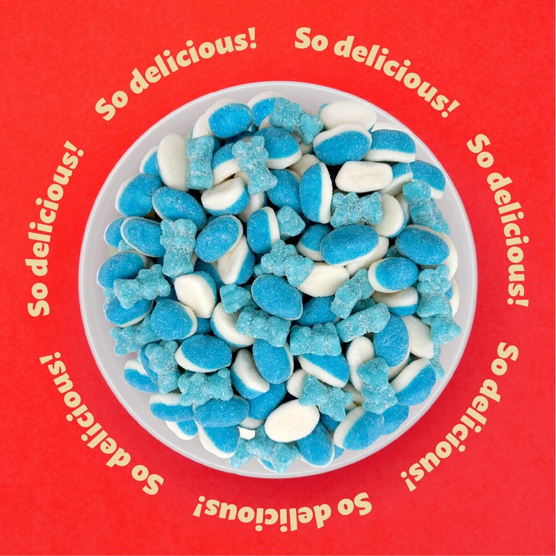 Blue Gummy Candy Mix | 2 Pound Bag | Blue
