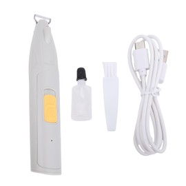 Saffory Dog Paws Trimmer, LED Light Low Noise Incisive Blades Multifunctional Pet Paws Trimmer, Suitable for Small Dogs Cats