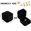 Wowagoga Ring Box - Velvet Ring Jewelry Storage Box Gift