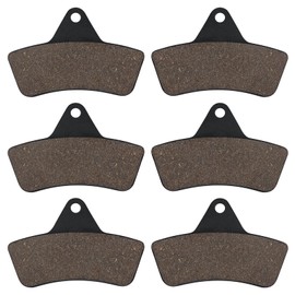 Cyleto Front and Rear Brake Pads for Arctic Cat 250 2x4 4x4 1999-2004/300 2x4 4x4 1998-2004/400 2x4 4x4 /500 4x4 / 500 4x4 Utility/Bearcat 454 2x4 1997-1998 / Bearcat 454 4x4 1996-1998