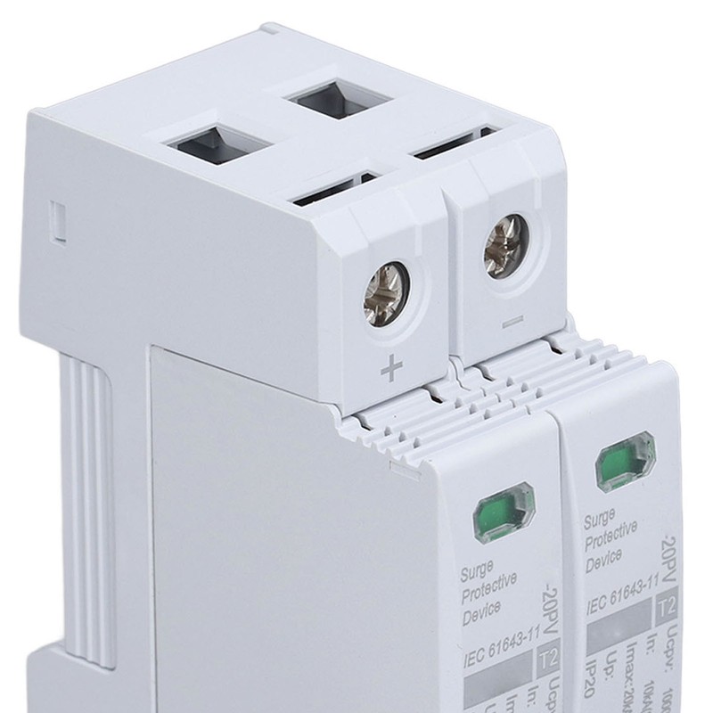DC Solar PV Surge Protector 2P 10 To 20KA 35mm