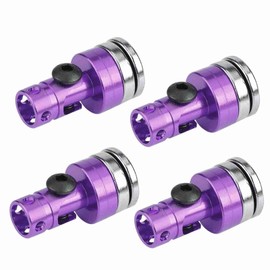 Aluminum Magnetic Stealth Invisible Body Post Mount Sturdy and Smooth Surface Easy Installation for SCX10 Electric RC Car 4pcs (Purple)