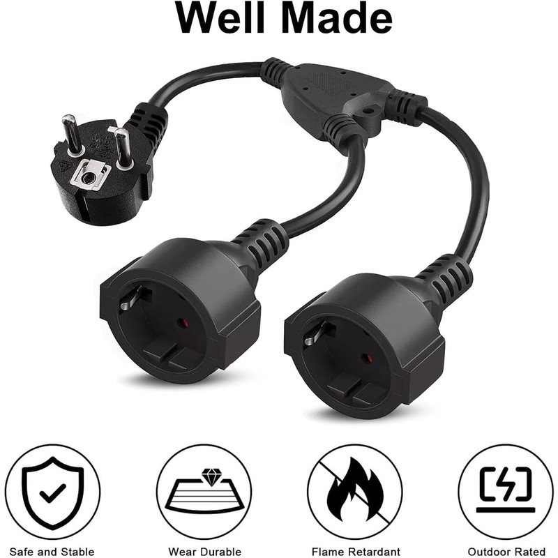 Multi-socket socket strip, socket adapter, cube, multiple plug for socket