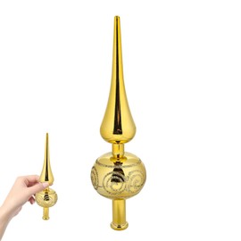 Christmas Tree Topper Star, Tree Topper Christmas Gold, Christmas Tree Star Topper, Christmas Tree Decoration Topper, Plastic Christmas Tree Decoration Lace for Christmas Tree Decoration