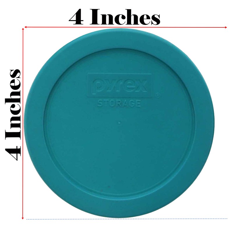 Pyrex 7201-PC 4-Cup Turquoise Plastic Replacement Food Storage Original Genuine