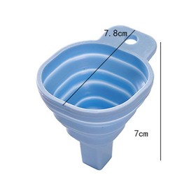 Mini embudo plegable, dispensador telescópico de líquido de silicona portátil, embudos de aceite para el hogar, herramientas de cocina (rosa)