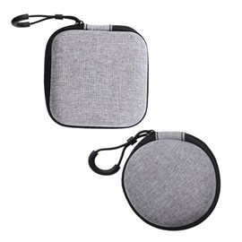 Sarini Eva Headphone Storage Bags, Multi-Functional Headphone Storage, Portable Storage Cases, Portable EVA Zip Shell Carrying Earbud Storage, Shockproof Pouches, Pack of 2