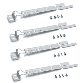 Aspares 4X Universal Integrated Fridge & Freezer Door Mounting Bracket Fixing Slide Kit (Pack Of 4)
