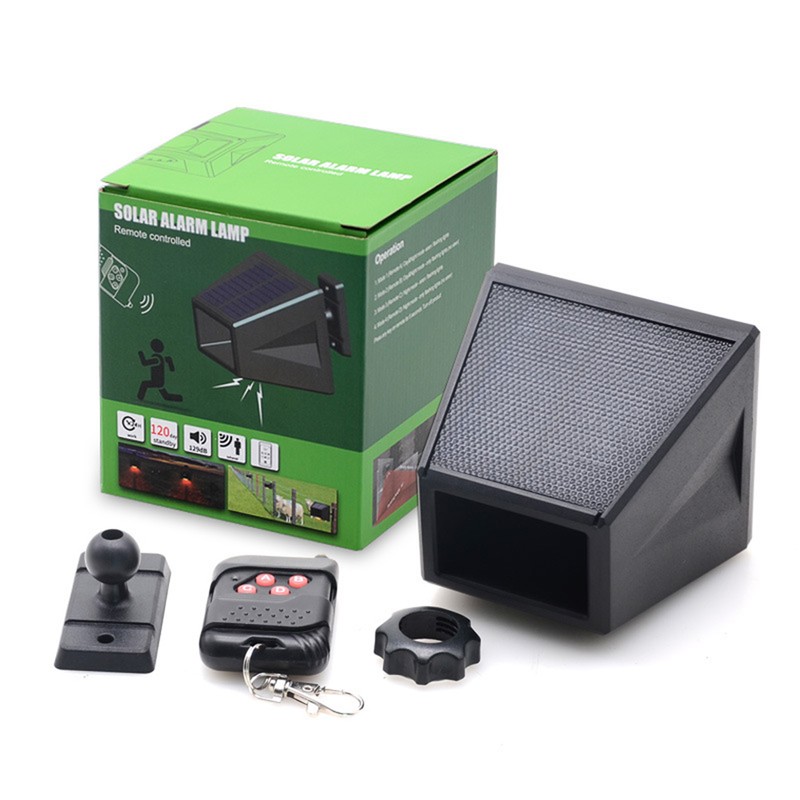 Solar Alarm Light with Motion Detector Outdoor Solar Strobe Light