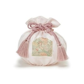 Mucha Floral Reversible Drawstring Pouch