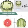 Shenmoyl Vintage Battery Operated Wall Sconce with Green Tulip Glass