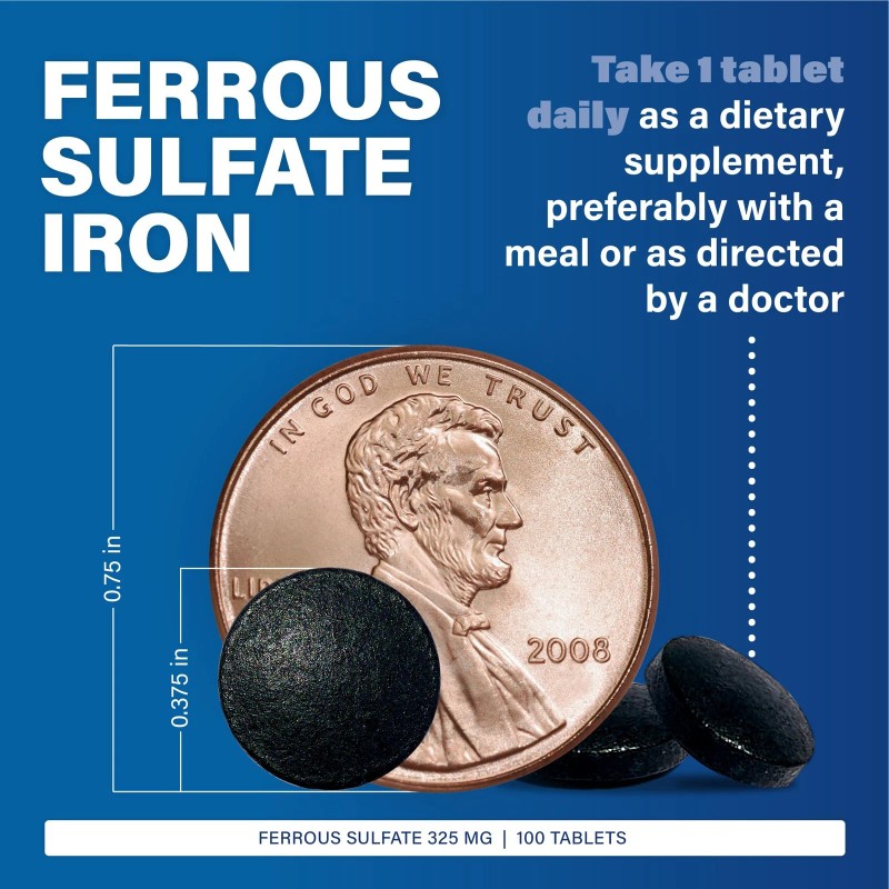 Major Ferosul Iron Supplement 100 Count 325 Mg Ferrous Sulfate