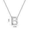 Philip Jones Silver Plated Initial Necklaces Created with Zircondia® Crystals