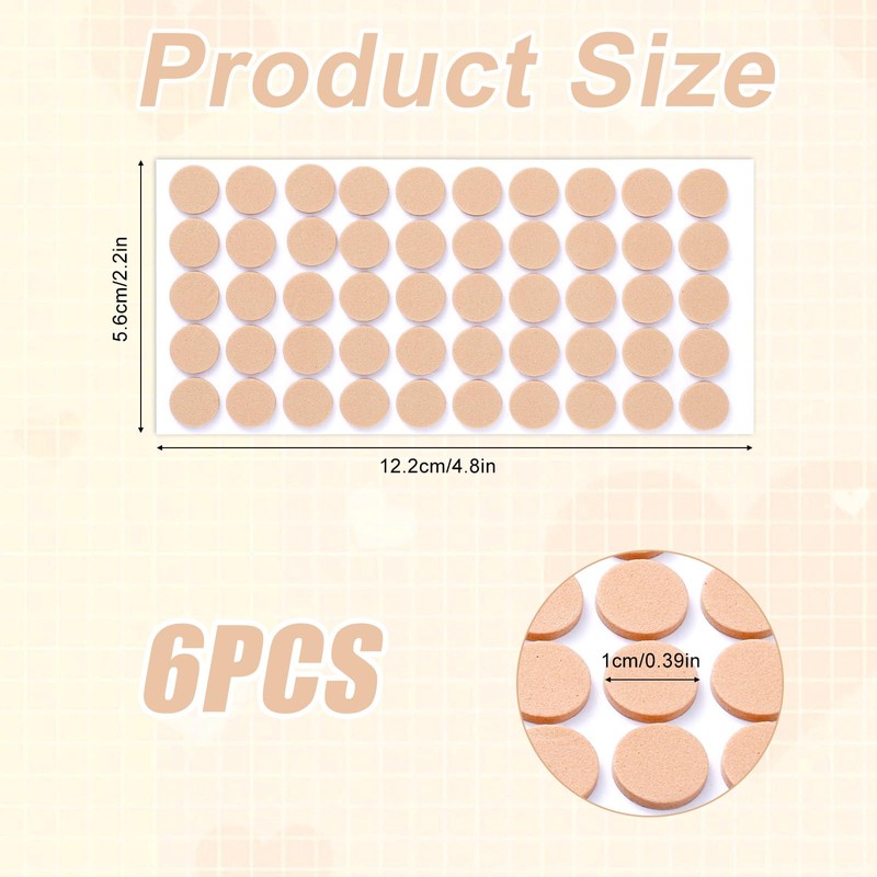 300pcs Earring Support Patches, Silicone Heavy Earring Support Backs Self