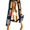 Leather Gold Tool Belt Suspenders 9850-ORN | Adjustable, One Size