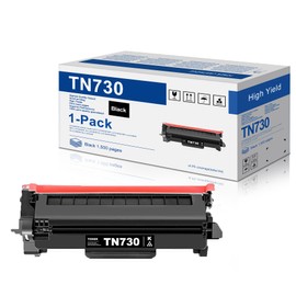 TN-730 TN730 Toner Cartridge Replacement for Brother TN 730 for HL-L2350DW HL-L2395DW HL-L2390DW HL-L2370DW MFC-L2750DW MFC-L2710DW MFC-L2730DW DCP-L2550DW Printer(1-Pack,Black)
