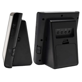 CASIO(カシオ) 目覚まし時計 電波 ブラック アナログ 常時点灯 温度 湿度 カレンダー 表示 TQT-351NJ-1JF