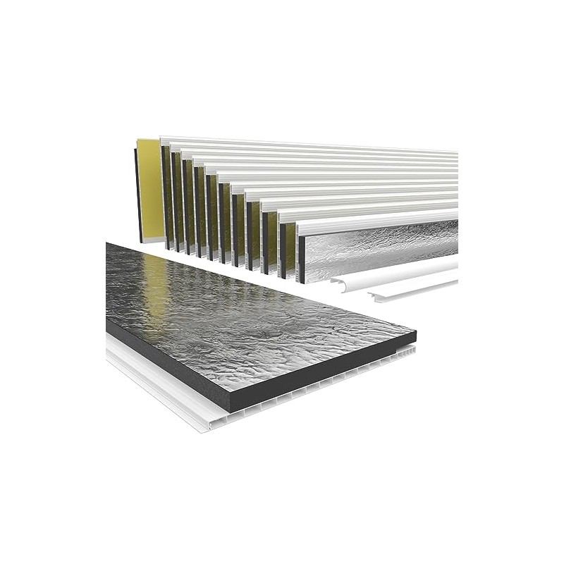 HEXIM PVC Roller Shutter Box Lid with Insulation, Length: 1000-2000