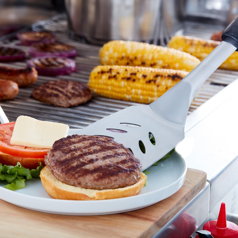 Farberware BBQ Turner, Perfect for Flipping and Serving, Includes Storage