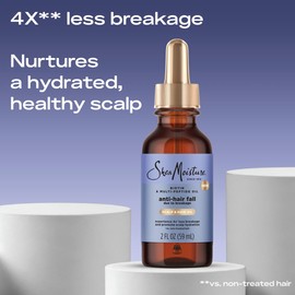 SheaMoisture Scalp & Hair Oil Anti-Hair Fall for Healthy Looking Hair and Moisturized Scalp, with Biotin & Multi-Peptide ScalpBoost Technology, 2 oz