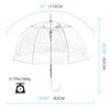 RONIARE Clear Bubble Umbrellas for Rain Large Windproof Dome Umbrella