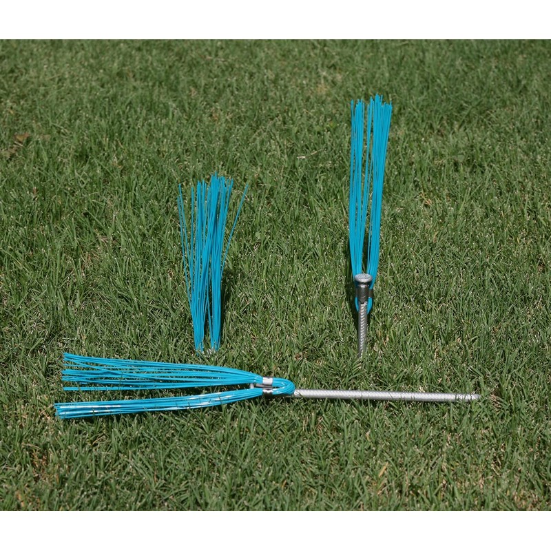 Trail Chasers Ground Markers Blue 6" Marking Whiskers with Lightweight,